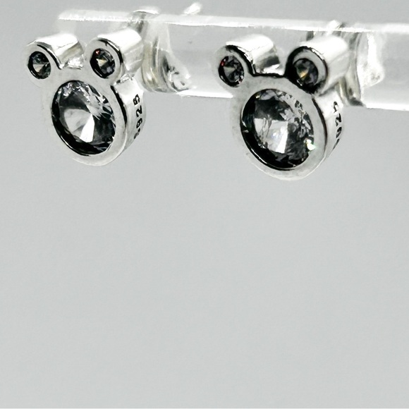 NWOT Sterling Silver Mickey mouse earrings studs - Picture 9 of 12